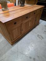 Mooie massief teakhouten dressoir 200cm .vaste prijs, Ophalen