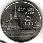 Thailand : 1 Baht BE 2547 (= AD 2004)  Y#183  Ref 14740, Ophalen of Verzenden, Zuidoost-Azië, Losse munt