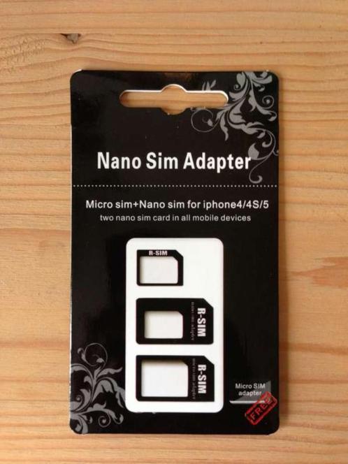Nano Sim Micro Sim adapter, Télécoms, Cartes prépayées & Cartes SIM, Neuf, Enlèvement ou Envoi