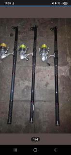 Hengels 390 cm nieuw met nieuwe molensCw 40 /100gr, Watersport en Boten, Hengelsport | Algemeen, Ophalen of Verzenden, Zo goed als nieuw