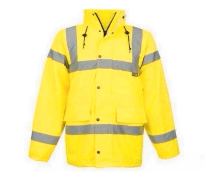 SITE KING HiVis Safety Veiligheidsjas reflectie jas 6XL geel, Tuin en Terras, Werkkleding, Nieuw, Dames, Heren, Jas, Ophalen of Verzenden