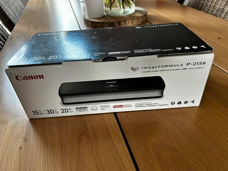 Canon-camera Formula P-215 II ultracompacte scanner, Computers en Software, Scanners, Nieuw, Documentscanner, Windows, Ophalen