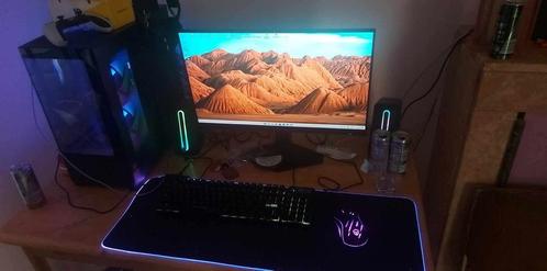 Pc gaming complet ecran,clavier,souris,chaise,manette, Computers en Software, Desktop Pc's, Zo goed als nieuw, 3 tot 4 Ghz, HDD