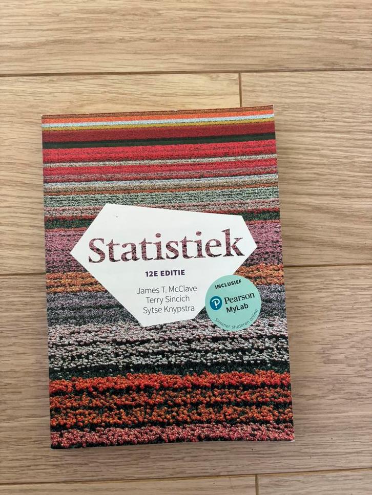 Statistiek 12e editie, Boeken, Economie, Management en Marketing, Zo goed als nieuw, Ophalen of Verzenden