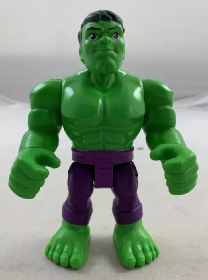 Playskool Heroes Marvel Super Hero Adventures Hulk figuur, Kinderen en Baby's, Speelgoed | Actiefiguren, Zo goed als nieuw, Verzenden