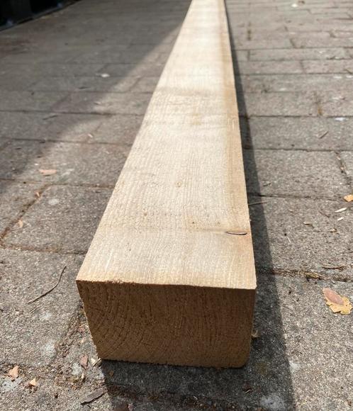 Poutres en bois robustes de 220 cm de long, 9,5 cm x 7,5 cm., Jardin & Terrasse, Poteaux, Poutres & Planches, Comme neuf, Poutres