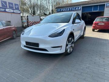 Tesla Model Y Long Range Dual Motor AWD (bj 2022, automaat), Auto's, Tesla, Wit, Leder, 5 zetels, SUV of Terreinwagen