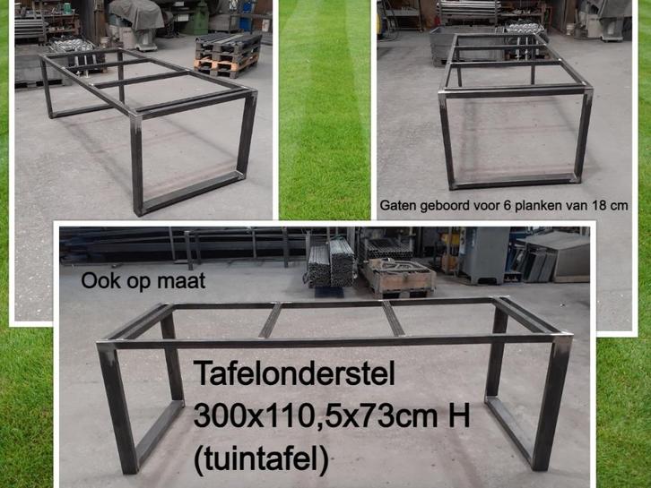 tafelonderstel 300x110,5x73cm - eettafel - tafel - tuintafel, Tuin en Terras, Tuintafels, Nieuw, Rechthoekig, Metaal, Ophalen