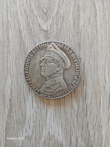 Prachtige herdenkingsmunt rommel de val van tobroek 1942 beschikbaar voor biedingen