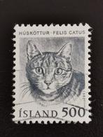 Islande 1982 - animaux domestiques - chat, chat, Timbres & Monnaies, Timbres | Europe | Scandinavie, Affranchi, Enlèvement ou Envoi