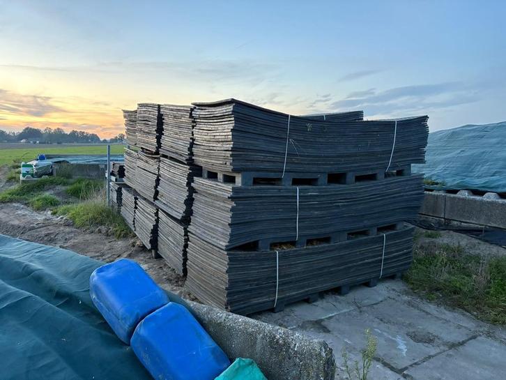 Grote partij gebruikte kunststof rijplaten 300x100cm te koop, Doe-het-zelf en Bouw, Overige Doe-Het-Zelf en Bouw, Gebruikt, Ophalen of Verzenden