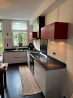 Moderne greeploze keuken, Ophalen, Gebruikt, Wit, Hoekkeuken