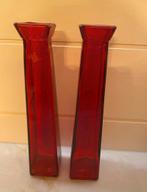 2 glazen vazen - leuk voor kerstsfeer, Ophalen, Zo goed als nieuw
