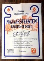 affiche "Najaarsfeesten Begijnhof Diest", Ophalen of Verzenden, Gebruikt, Rechthoekig Staand