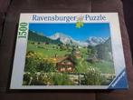 Ravensburger puzzel 1500 stuks - Toggenburg, Zwitserland, Hobby en Vrije tijd, Ophalen of Verzenden, 500 t/m 1500 stukjes, Gebruikt