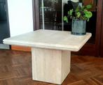 Table basse en marbre travertin, Maison & Meubles, Tables | Tables d'appoint, Comme neuf, Enlèvement