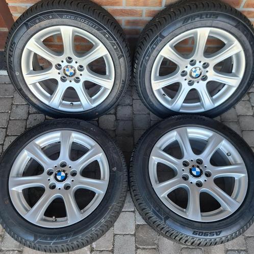BMW velgenset NIEUWE 4 Seizoensbanden 225/50 R17 + SENSOREN, Auto-onderdelen, Banden en Velgen, Band(en), Zomerbanden, 17 inch
