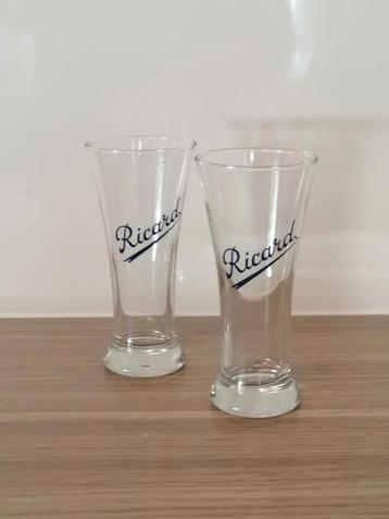 Ricard fluitjesglas...10cl...2st.  beschikbaar voor biedingen