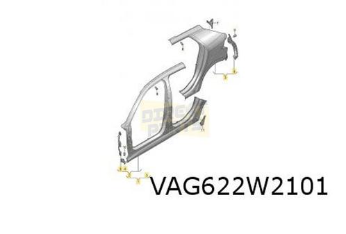 Audi A1 (11/18-) (GBA) zijpaneel Links Origineel! 82G810075T, Auto-onderdelen, Carrosserie, Spatbord, Audi, Nieuw, Verzenden