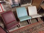 3 x vintage voetenbankjes, Ophalen, Zo goed als nieuw