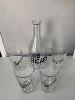 4 glazen en een RICARD-karaf, Verzamelen, Ophalen of Verzenden, Zo goed als nieuw