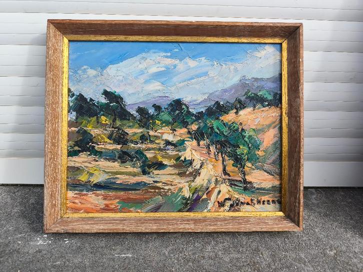 Huile sur panneau signe Walter jonckheere, Antiek en Kunst, Kunst | Schilderijen | Klassiek, Ophalen of Verzenden