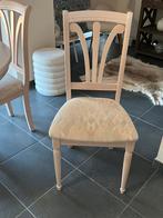 6 stoelen in zeer goede staat, Huis en Inrichting, Stoelen, Ophalen, Wit, Zo goed als nieuw, Stof