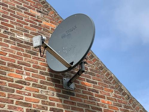Sateliet schotel + ontvanger, TV, Hi-fi & Vidéo, Antennes paroboliques, Utilisé, Antenne (parabolique), Philips, Enlèvement