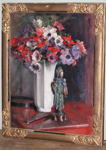Henri B Moreau (1869-1943) Schilderij olie op doek Gesigneer beschikbaar voor biedingen