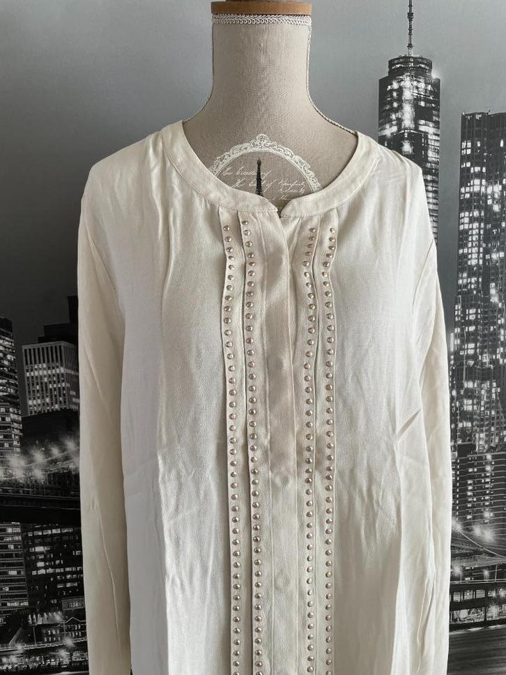 prachtige witte / beige blouse - Airfield - 42, Kleding | Dames, Blouses en Tunieken, Zo goed als nieuw, Maat 42/44 (L), Beige