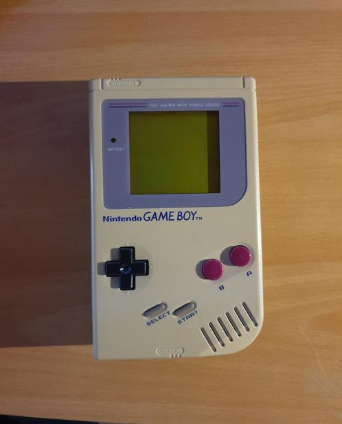 Cleaned up > Original Grey Gameboy Fat DMG 001, Games en Spelcomputers, Spelcomputers | Nintendo Game Boy, Refurbished, Game Boy Classic