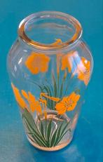 Vase, Huis en Inrichting, Woonaccessoires | Vazen, Ophalen of Verzenden, Zo goed als nieuw, Geel, Glas