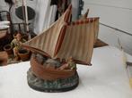 Terra cotta vissersboot " le gouliguen", Hobby en Vrije tijd, Ophalen