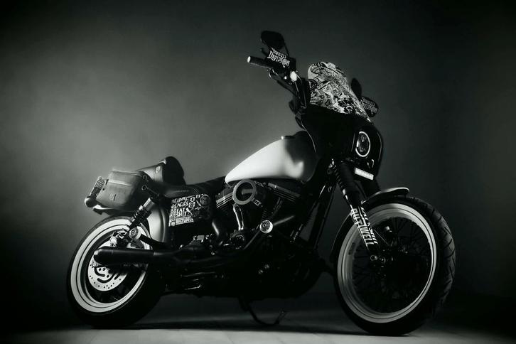 Harley-Davidson Dyna FXDB Street Bob 2016 Custom 54.000 km, Motoren, Motoren | Harley-Davidson, Particulier, Chopper, Ophalen