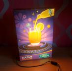 Looza lichtbord met sinaasappelsap, Ophalen of Verzenden, Gebruikt, Lichtbak of (neon) lamp
