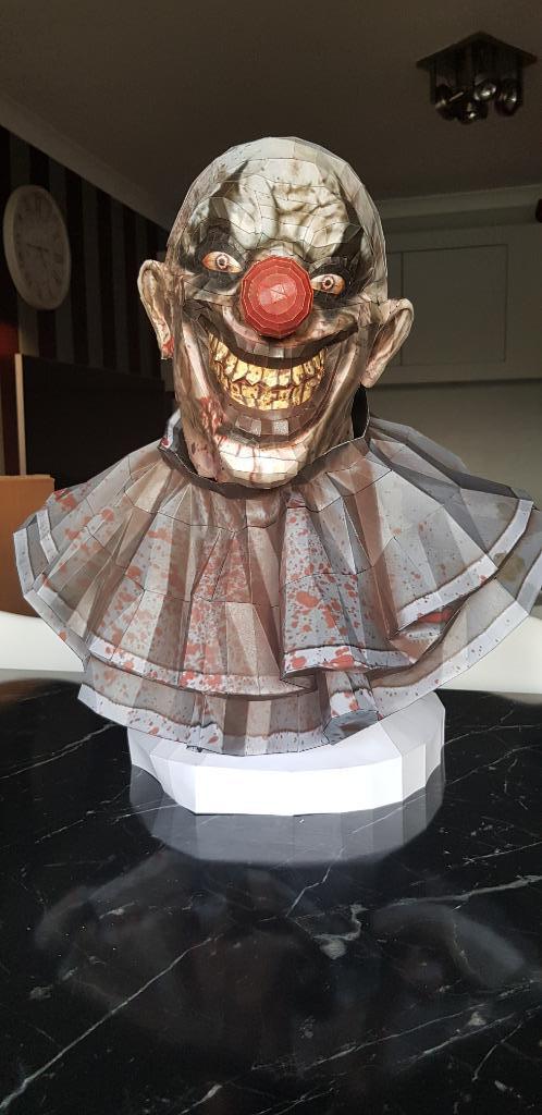 Papercraft clown horreur, Collections, Statues & Figurines, Neuf, Enlèvement ou Envoi