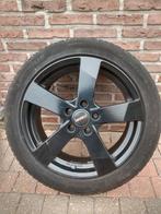 vier zwarte velgen met banden, Véhicule de tourisme, Pneus été, Enlèvement, Utilisé