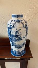 Vaas delfts blauw met molen, Antiek en Kunst, Ophalen