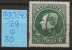 Belgie zegel [o] OBP 290 (4) Koning Albet I Type 'Montenez', Postzegels en Munten, Ophalen