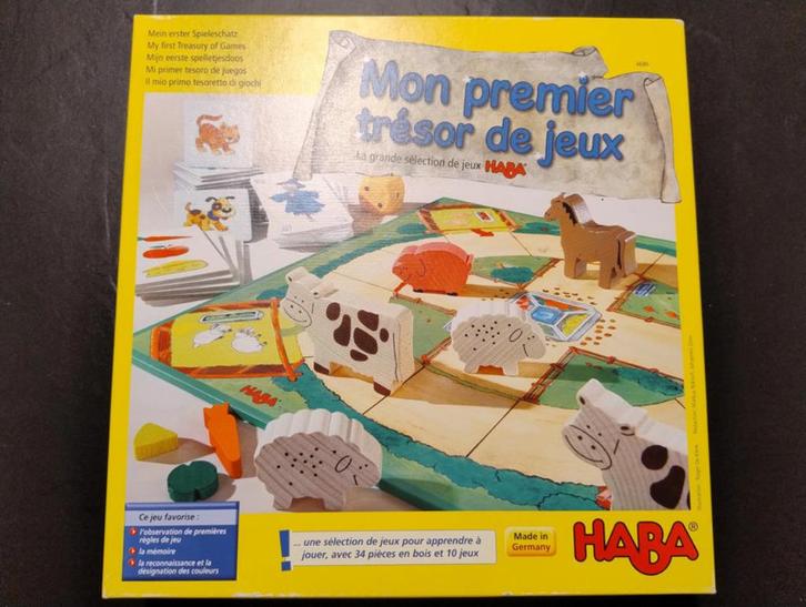 Mon premier trésor de jeux HABA, Kinderen en Baby's, Speelgoed | Educatief en Creatief, Gebruikt, Ophalen