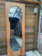 Spiegel in bleek hout, heel stevig, Ophalen, Rechthoekig, 50 tot 100 cm, 150 tot 200 cm