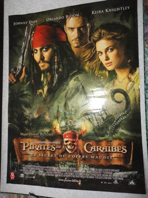 Pirates des Caraïbes - affiche Quick (recto/verso) - 2008, Verzamelen, Posters, Gebruikt, Film en Tv, A1 t/m A3, Rechthoekig Staand