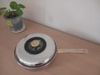 Kookpan D 25cm, Huis en Inrichting, Inox, Keramische plaat, Zo goed als nieuw, Ophalen