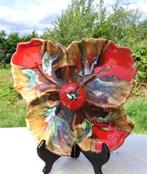 plat en faïence forme feuille vallauris ?? non marqué, Ophalen of Verzenden