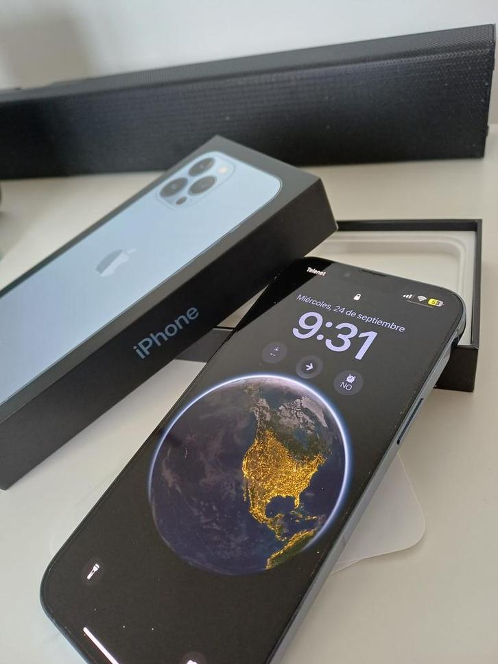 iPhone 13 ProMax 256GB alpenblauw, Telecommunicatie, Mobiele telefoons | Apple iPhone, Zo goed als nieuw, 256 GB, iPhone 13, Blauw