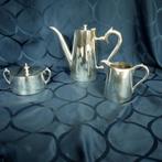 Service à café en métal argenté, Antiquités & Art, Antiquités | Services (vaisselle) complet, Enlèvement ou Envoi