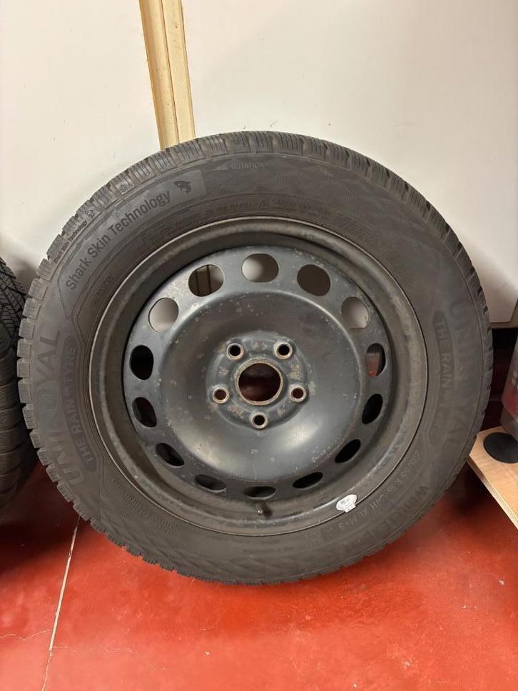Set wintervelgen en banden 205/55/16 VW AUDI SKODA SEAT, Auto-onderdelen, Banden en Velgen, Band(en), Winterbanden, 16 inch, 205 mm