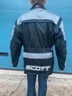 Motor jas Scott L zwart grijs met ventilatie  borst, rug b, Ophalen of Verzenden