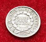 Rare Pièce de 5 Centavos de 1871 en Argent, Antiquités & Art, Argent, Enlèvement ou Envoi
