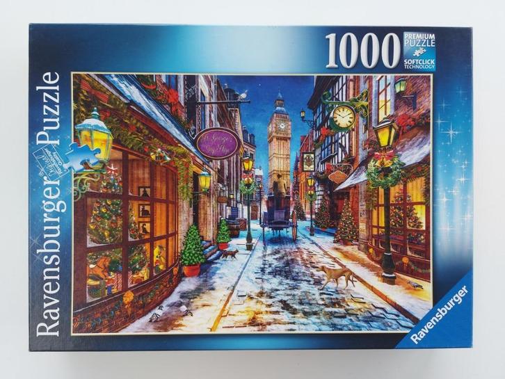 Kerstpuzzels Ravensburger , Otterhouse enz ..., Hobby en Vrije tijd, Denksport en Puzzels, Gebruikt, Legpuzzel, 500 t/m 1500 stukjes